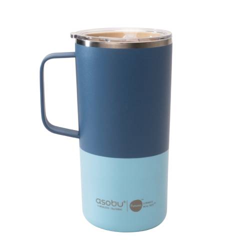 Grande tasse ASOBU Tower Mug SM90 bleue avec poignée