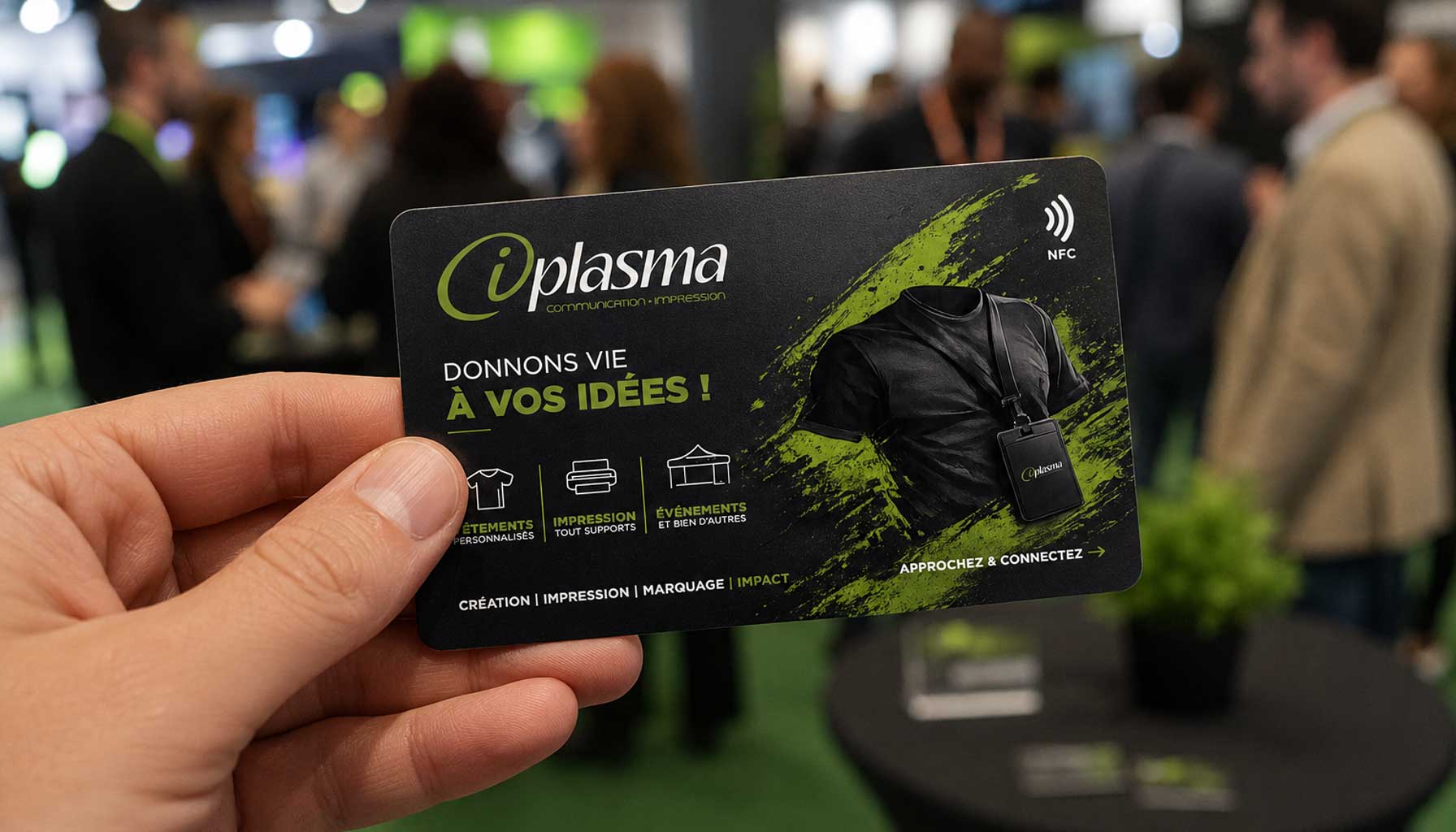 Cartes d'affaires NFC iplasma – Terrebonne, Laval, Montréal, Québec.
