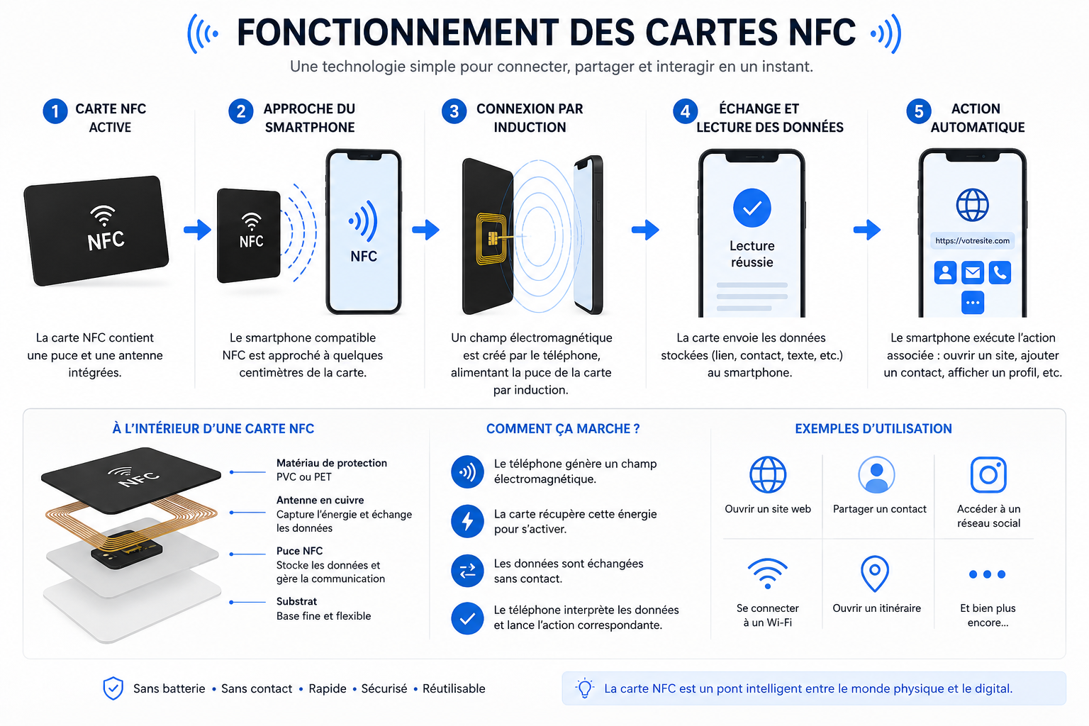 Cartes d'affaires NFC iplasma – Terrebonne, Laval, Montréal, Québec.